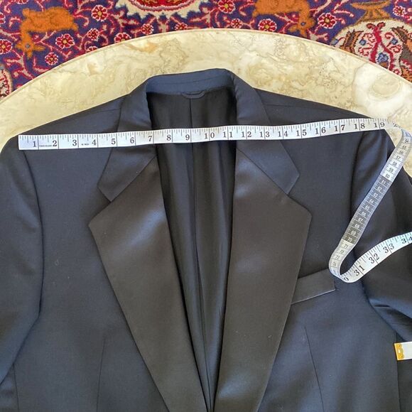 Orsini Collezione 100% Wool Single Breasted Tuxedo Dinner Jacket - Picture 9 of 13